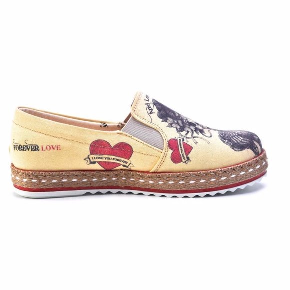 Goby Shoes - Day of the Dead Slip on Sneakers - Picture 4 of 6